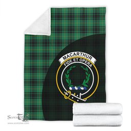 Scottish MacArthur Ancient Clan Tartan Blanket - Wave Style Scottish Plaid Tartan Plaid