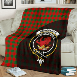 Scottish Moncrieffe Clan Tartan Blanket - Wave Style Scottish Plaid Tartan Plaid