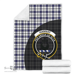 Scottish Hannay Modern Clan Tartan Blanket - Wave Style Scottish Plaid Tartan Plaid