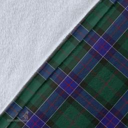 Scottish Sinclair Hunting Modern Clan Tartan Blanket - Wave Style Scottish Plaid Tartan Plaid