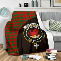 Scottish Moncrieffe Clan Tartan Blanket - Wave Style Scottish Plaid Tartan Plaid