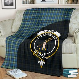 Scottish Lamont Ancient Clan Tartan Blanket - Wave Style Scottish Plaid Tartan Plaid