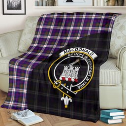Scottish MacDonald Dress Modern Clan Tartan Blanket - Wave Style Scottish Plaid Tartan Plaid