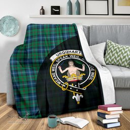 Scottish Urquhart Ancient Clan Tartan Blanket - Wave Style Scottish Plaid Tartan Plaid