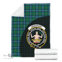 Scottish Urquhart Ancient Clan Tartan Blanket - Wave Style Scottish Plaid Tartan Plaid