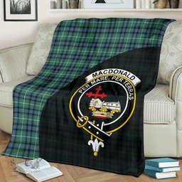 Scottish MacDonald of the Isles Hunting Ancient Clan Tartan Blanket - Wave Style Scottish Plaid Tartan Plaid