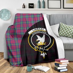 Scottish Lindsay Ancient Clan Tartan Blanket - Wave Style Scottish Plaid Tartan Plaid