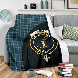 Scottish Lamont Ancient Clan Tartan Blanket - Wave Style Scottish Plaid Tartan Plaid