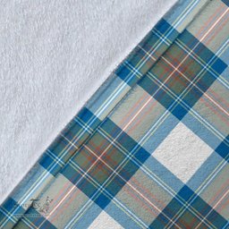 Scottish Stewart Muted Blue Clan Tartan Blanket - Wave Style Scottish Plaid Tartan Plaid