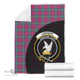 Scottish Lindsay Ancient Clan Tartan Blanket - Wave Style Scottish Plaid Tartan Plaid