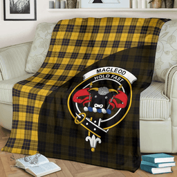 Scottish MacLeod of Lewis Ancient Clan Tartan Blanket - Wave Style Scottish Plaid Tartan Plaid