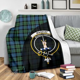 Scottish MacKay Ancient Clan Tartan Blanket - Wave Style Scottish Plaid Tartan Plaid