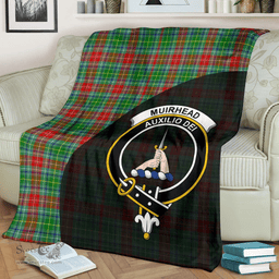 Scottish Muirhead Clan Tartan Blanket - Wave Style Scottish Plaid Tartan Plaid