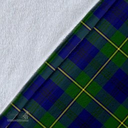 Scottish Johnston Modern Clan Tartan Blanket - Wave Style Scottish Plaid Tartan Plaid