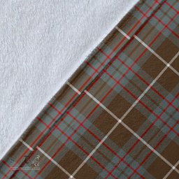Scottish MacIntyre Hunting Weathered Clan Tartan Blanket - Wave Style Scottish Plaid Tartan Plaid