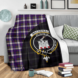 Scottish MacDonald Dress Modern Clan Tartan Blanket - Wave Style Scottish Plaid Tartan Plaid