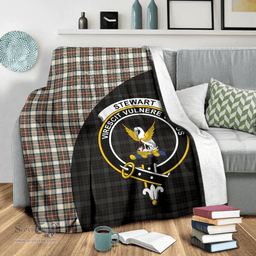 Scottish Stewart Dress Ancient Clan Tartan Blanket - Wave Style Scottish Plaid Tartan Plaid