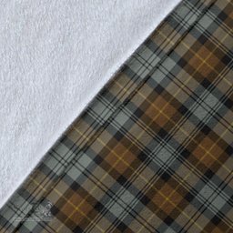 Scottish Gordon Weathered Clan Tartan Blanket - Wave Style Scottish Plaid Tartan Plaid