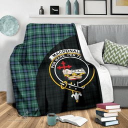 Scottish MacDonald of the Isles Hunting Ancient Clan Tartan Blanket - Wave Style Scottish Plaid Tartan Plaid