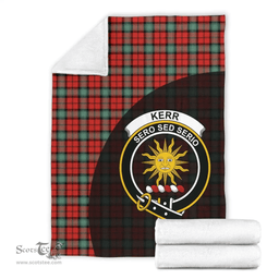 Scottish Kerr Ancient Clan Tartan Blanket - Wave Style Scottish Plaid Tartan Plaid