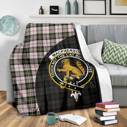Scottish MacPherson Dress Ancient Clan Tartan Blanket - Wave Style Scottish Plaid Tartan Plaid