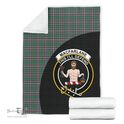 Scottish MacFarlane Hunting Ancient Clan Tartan Blanket - Wave Style Scottish Plaid Tartan Plaid