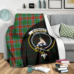 Scottish Muirhead Clan Tartan Blanket - Wave Style Scottish Plaid Tartan Plaid