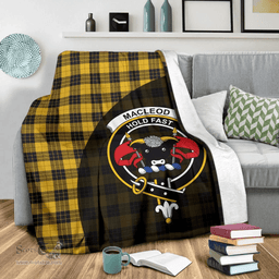 Scottish MacLeod of Lewis Ancient Clan Tartan Blanket - Wave Style Scottish Plaid Tartan Plaid