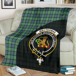 Scottish MacThomas Ancient Clan Tartan Blanket - Wave Style Scottish Plaid Tartan Plaid