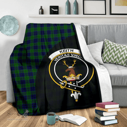 Scottish Keith Modern Clan Tartan Blanket - Wave Style Scottish Plaid Tartan Plaid