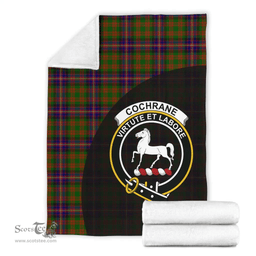 Scottish Cochrane Modern Clan Tartan Blanket - Wave Style Scottish Plaid Tartan Plaid