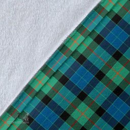 Scottish Gunn Ancient Clan Tartan Blanket - Wave Style Scottish Plaid Tartan Plaid