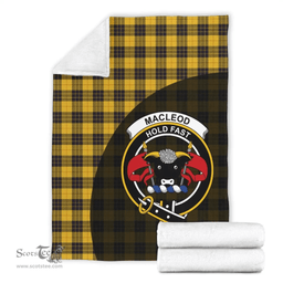 Scottish MacLeod of Lewis Ancient Clan Tartan Blanket - Wave Style Scottish Plaid Tartan Plaid