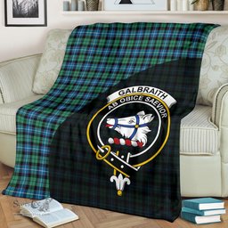 Scottish Galbraith Ancient Clan Tartan Blanket - Wave Style Scottish Plaid Tartan Plaid