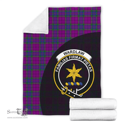 Scottish Wardlaw Modern Clan Tartan Blanket - Wave Style Scottish Plaid Tartan Plaid