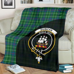Scottish Duncan Ancient Clan Tartan Blanket - Wave Style Scottish Plaid Tartan Plaid