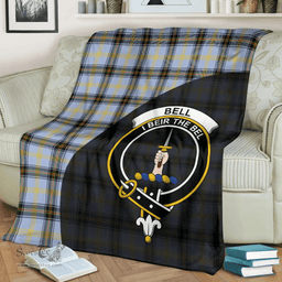 Scottish Bell of the Borders Clan Tartan Blanket - Wave Style Scottish Plaid Tartan Plaid