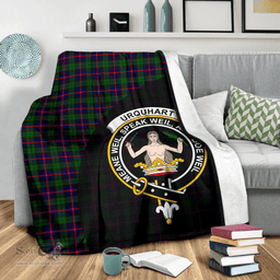 Scottish Urquhart Modern Clan Tartan Blanket - Wave Style Scottish Plaid Tartan Plaid