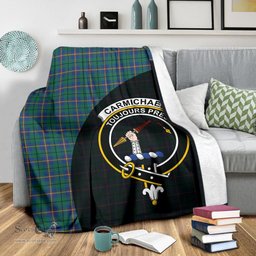 Scottish Carmichael Ancient Clan Tartan Blanket - Wave Style Scottish Plaid Tartan Plaid