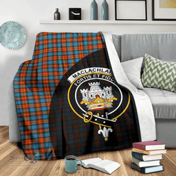 Scottish MacLachlan Ancient Clan Tartan Blanket - Wave Style Scottish Plaid Tartan Plaid