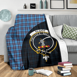 Scottish Elliot Ancient Clan Tartan Blanket - Wave Style Scottish Plaid Tartan Plaid