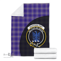 Scottish Ochterlony Clan Tartan Blanket - Wave Style Scottish Plaid Tartan Plaid