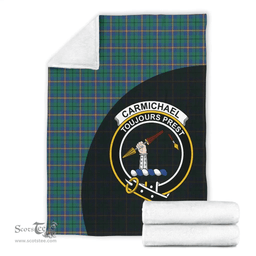 Scottish Carmichael Ancient Clan Tartan Blanket - Wave Style Scottish Plaid Tartan Plaid