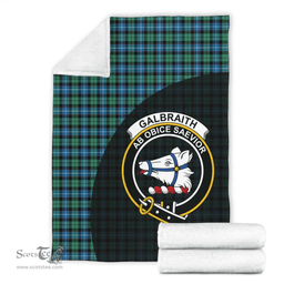 Scottish Galbraith Ancient Clan Tartan Blanket - Wave Style Scottish Plaid Tartan Plaid