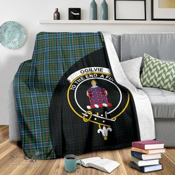 Scottish Ogilvie Hunting Ancient Clan Tartan Blanket - Wave Style Scottish Plaid Tartan Plaid
