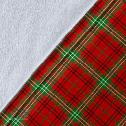 Scottish Morrison Red Modern Clan Tartan Blanket - Wave Style Scottish Plaid Tartan Plaid