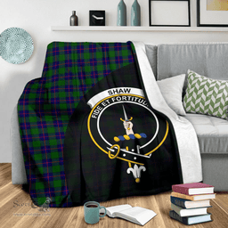 Scottish Shaw Modern Clan Tartan Blanket - Wave Style Scottish Plaid Tartan Plaid
