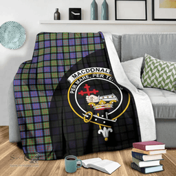 Scottish MacDonald Ancient Clan Tartan Blanket - Wave Style Scottish Plaid Tartan Plaid