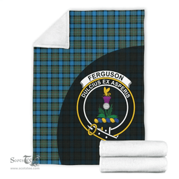 Scottish Fergusson Ancient Clan Tartan Blanket - Wave Style Scottish Plaid Tartan Plaid