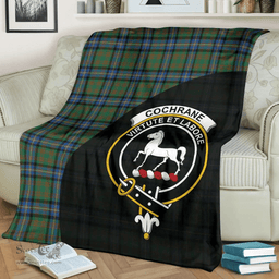 Scottish Cochrane Ancient Clan Tartan Blanket - Wave Style Scottish Plaid Tartan Plaid